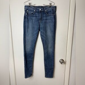 Rag & Bone Cate mid rise skinny jeans  in Baxhill blue. 30